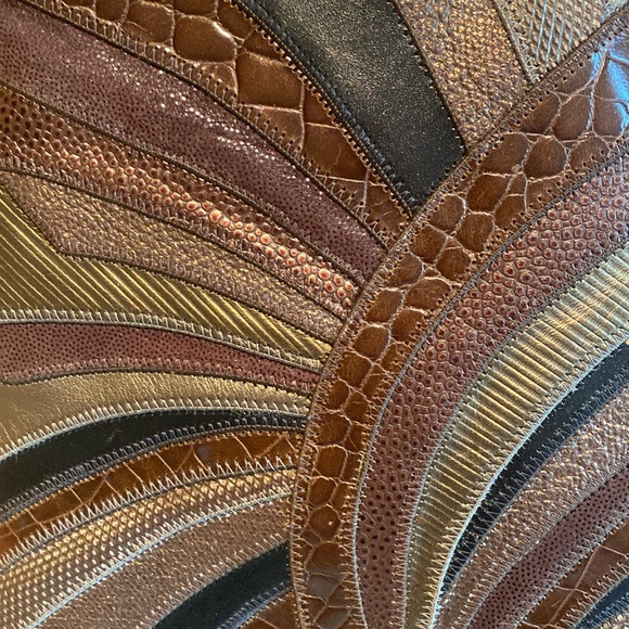 Sharif 1827 Bag in a Tricolor Leather with Dust Bag. - Picture 5 of 16